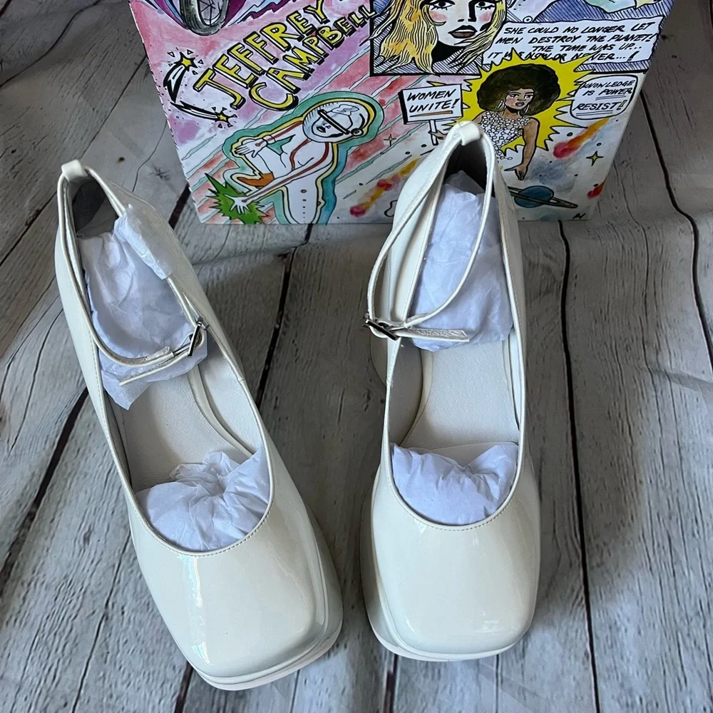 Jeffrey Campbell YAZMIN Wedge Platform Shoe in Patent - Picture 4 of 12